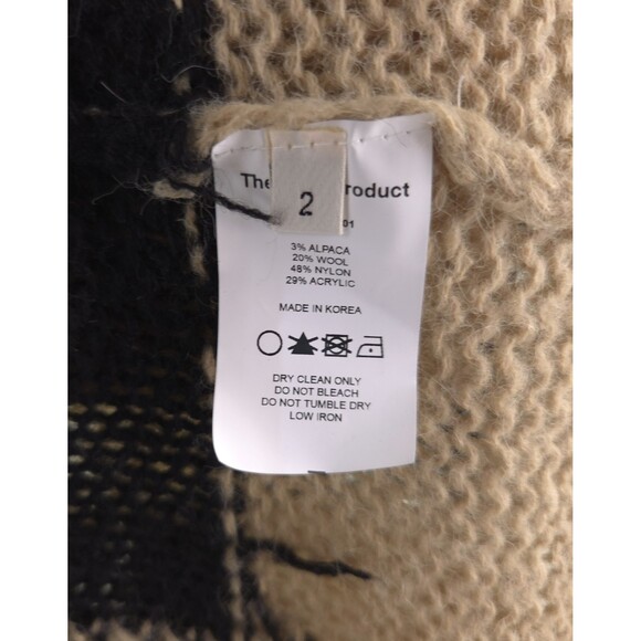 TheOpen Product Check Sweater Size 2 M Womens Check Knit $145 - Picture 10 of 12